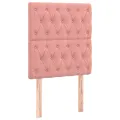 cadre de lit et matelas Rose 80x200 cm Velours