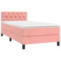 cadre de lit avec matelas et LED Rose 80x200 cm