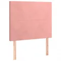 cadre de lit et matelas Rose 80x200 cm Velours
