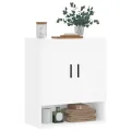 Armoire murale blanc 60x31x70 cm bois d'ingénierie