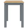 Table à manger Panama gris 117x60x75 cm bois massif de pin