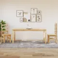 Table à manger Corona 180x90x75 cm bois massif de pin