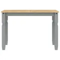 Table à manger Corona gris 112x60x75 cm bois massif de pin