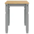 Table à manger Corona gris 112x60x75 cm bois massif de pin