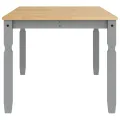 Table à manger Corona gris 180x90x75 cm bois massif de pin