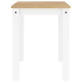 Table à manger Panama blanc 117x60x75 cm bois massif de pin