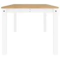 Table à manger Panama blanc 180x90x75 cm bois massif de pin