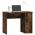 Bureau chêne fumé 100x55x75 cm bois d'ingénierie