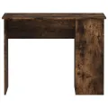 Bureau chêne fumé 100x55x75 cm bois d'ingénierie