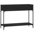 Table console noir 100x34,5x75 cm bois d'ingénierie