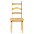 Chaises à manger lot de 2 Corona 42x47x107cm bois massif de pin