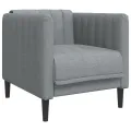 Ensemble de canapés 3 pcs gris clair tissu