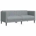 Ensemble de canapés 3 pcs gris clair tissu