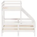 Lit superposé 80x200/140x200 cm blanc bois de pin massif