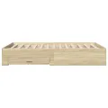 Cadre de lit et tiroirs chêne sonoma 140x190 cm bois ingénierie
