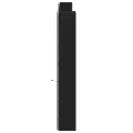 Armoire tête de lit avec LED noir 200x16,5x103,5 cm
