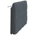 Coussin de tête de lit gris foncé 120 cm velours