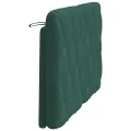 Coussin de tête de lit vert foncé 120 cm velours