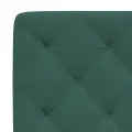 Coussin de tête de lit vert foncé 120 cm velours
