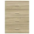 Buffet chêne sonoma 60x39x80 cm bois d'ingénierie