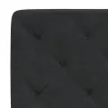 Cadre de lit avec lumières LED noir 120x200 cm velours