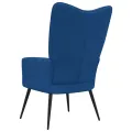 Chaise de relaxation Bleu Velours