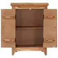 Buffet 55x33x75 cm bois massif d'acacia et bois de récupération