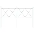 Tête de lit métal blanc 137 cm