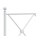 Tête de lit métal blanc 100 cm