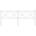 Tête de lit métal blanc 193 cm