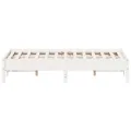 Cadre de lit Blanc 120x190 cm Bois de pin massif