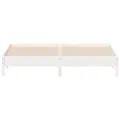 Cadre de lit blanc 180x200 cm bois de pin massif