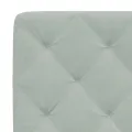 Cadre de lit avec lumières LED gris clair 140x190 cm velours