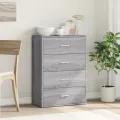 Buffet sonoma gris 60x31x84 cm bois d'ingénierie