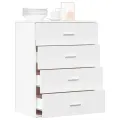 Buffet blanc 60x39x80 cm bois d’ingénierie