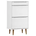 Armoire à chaussures MOLDE Blanc 59,5x35x103 cm Bois de pin