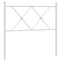 Tête de lit métal blanc 90 cm