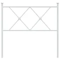 Tête de lit métal blanc 90 cm