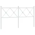 Tête de lit métal blanc 150 cm