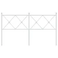 Tête de lit métal blanc 150 cm