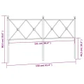 Tête de lit métal blanc 150 cm