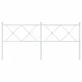Tête de lit métal blanc 180 cm