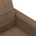 Ensemble de canapés 3 pcs avec coussins Marron Tissu