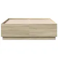 Cadre de lit chêne sonoma 140x190 cm bois d'ingénierie