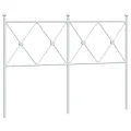 Tête de lit métal blanc 120 cm