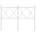 Tête de lit métal blanc 120 cm