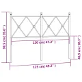 Tête de lit métal blanc 120 cm