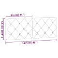 Coussin de tête de lit rose 120 cm velours