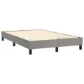 cadre de lit avec matelas LED Gris clair 120x200 cm