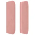Tête de lit avec oreilles Rose 83x16x78/88 cm Velours